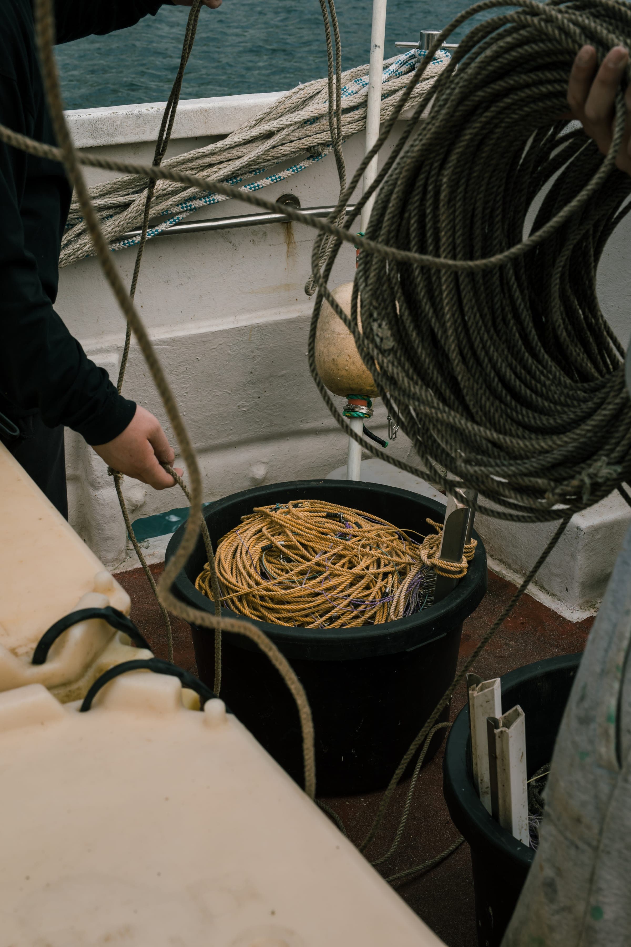 Portrait aboard a fishing vessel