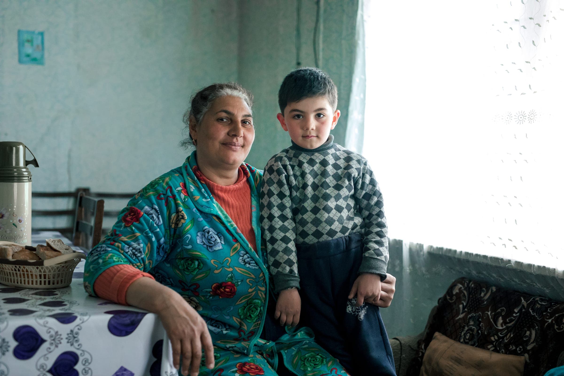 Georgia — family portrait in a domestic interior